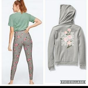 Pink Victorias Secret Hoodie and leggings set